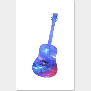 Acoustic Guitar Abstract Posters and Art